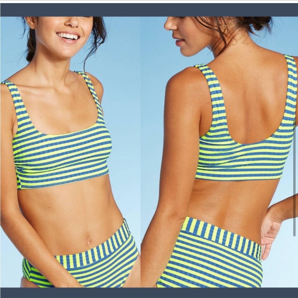 NEW Xhilaration Ribbed Bikini Top + BOTTOM